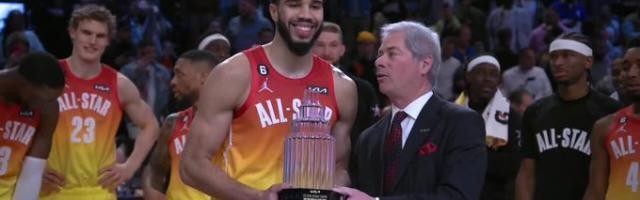 单场55分打破全明星纪录！塔图姆加冕AMVP得偿所愿